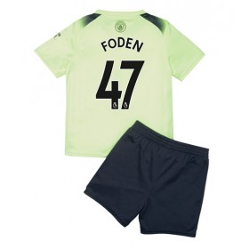 Baby Fußballbekleidung Manchester City Phil Foden #47 3rd Trikot 2022-23 Kurzarm (+ kurze hosen)